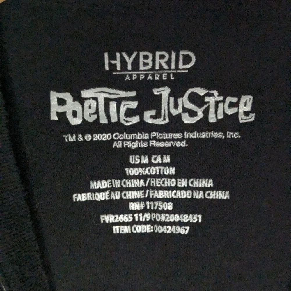 Hybrid Poetic Justice Tupac Shakur 